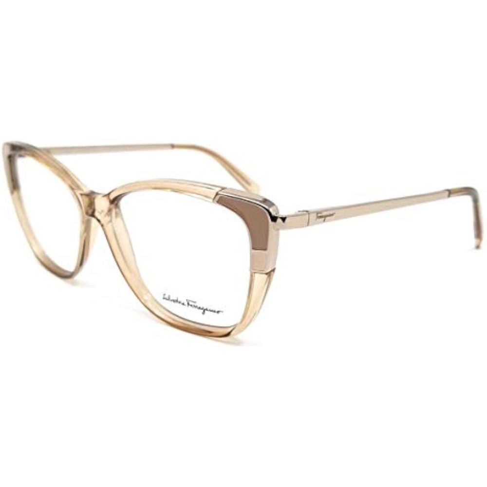 NEW Salvatore Ferragamo SF2811 743 Crystal Peach Eyeglasses 54mm with SF Case